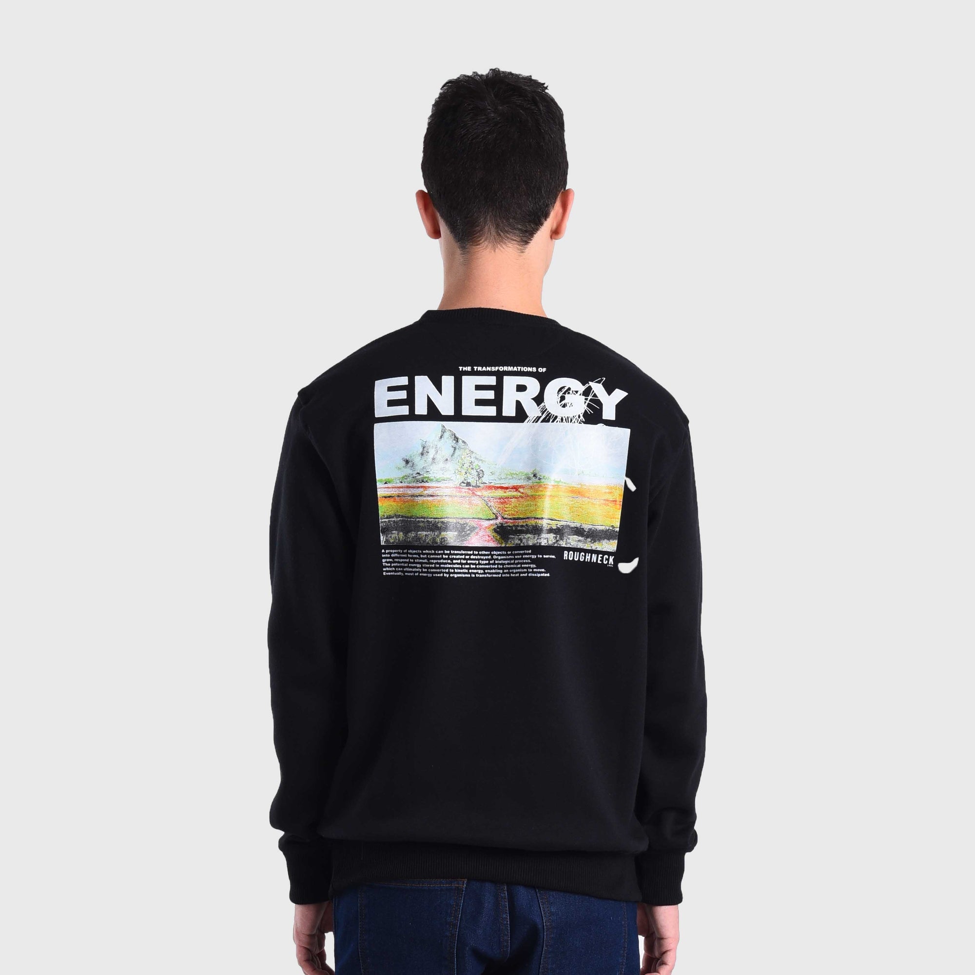 Roughneck SS545 Black Energy Transformed Crewneck