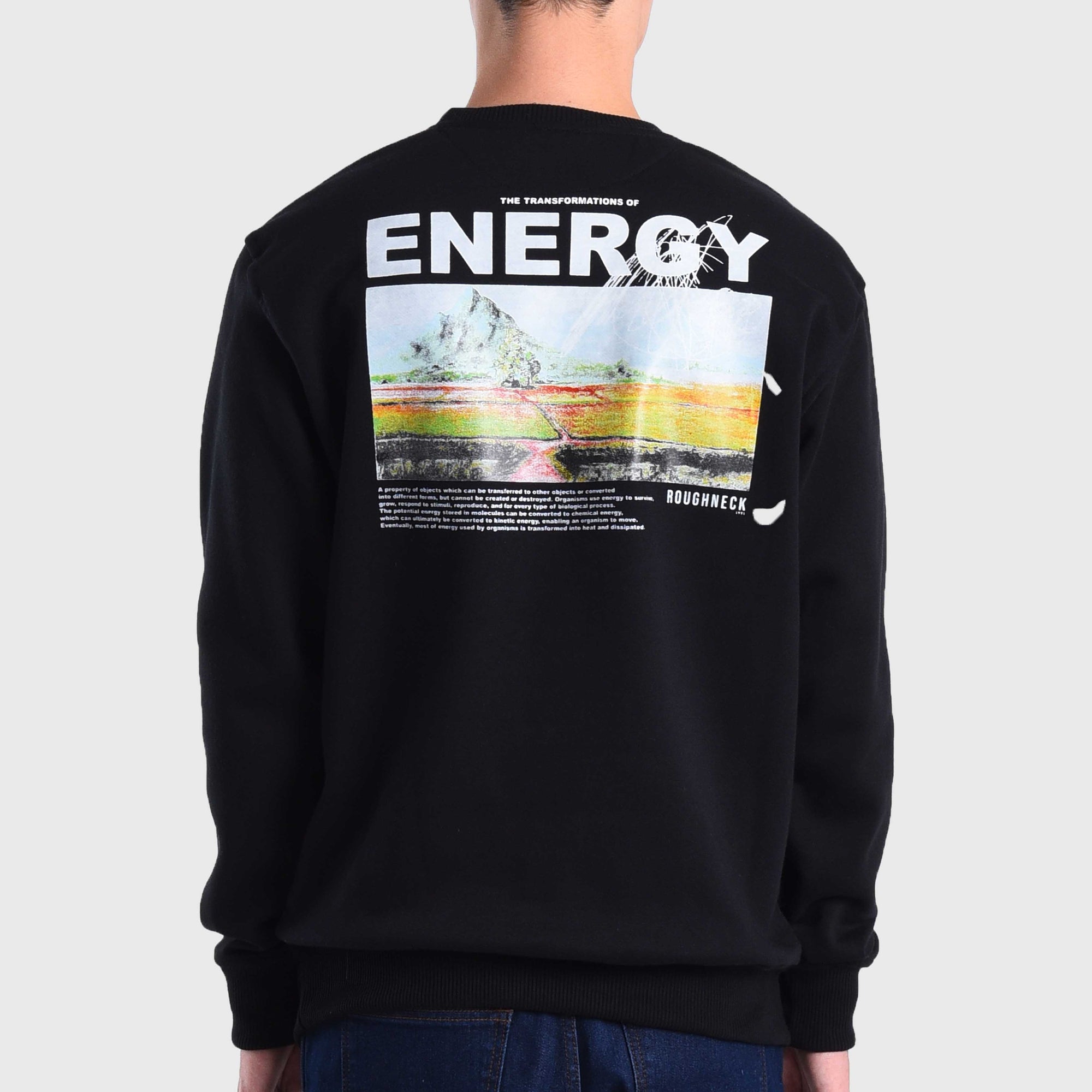 Roughneck SS545 Black Energy Transformed Crewneck