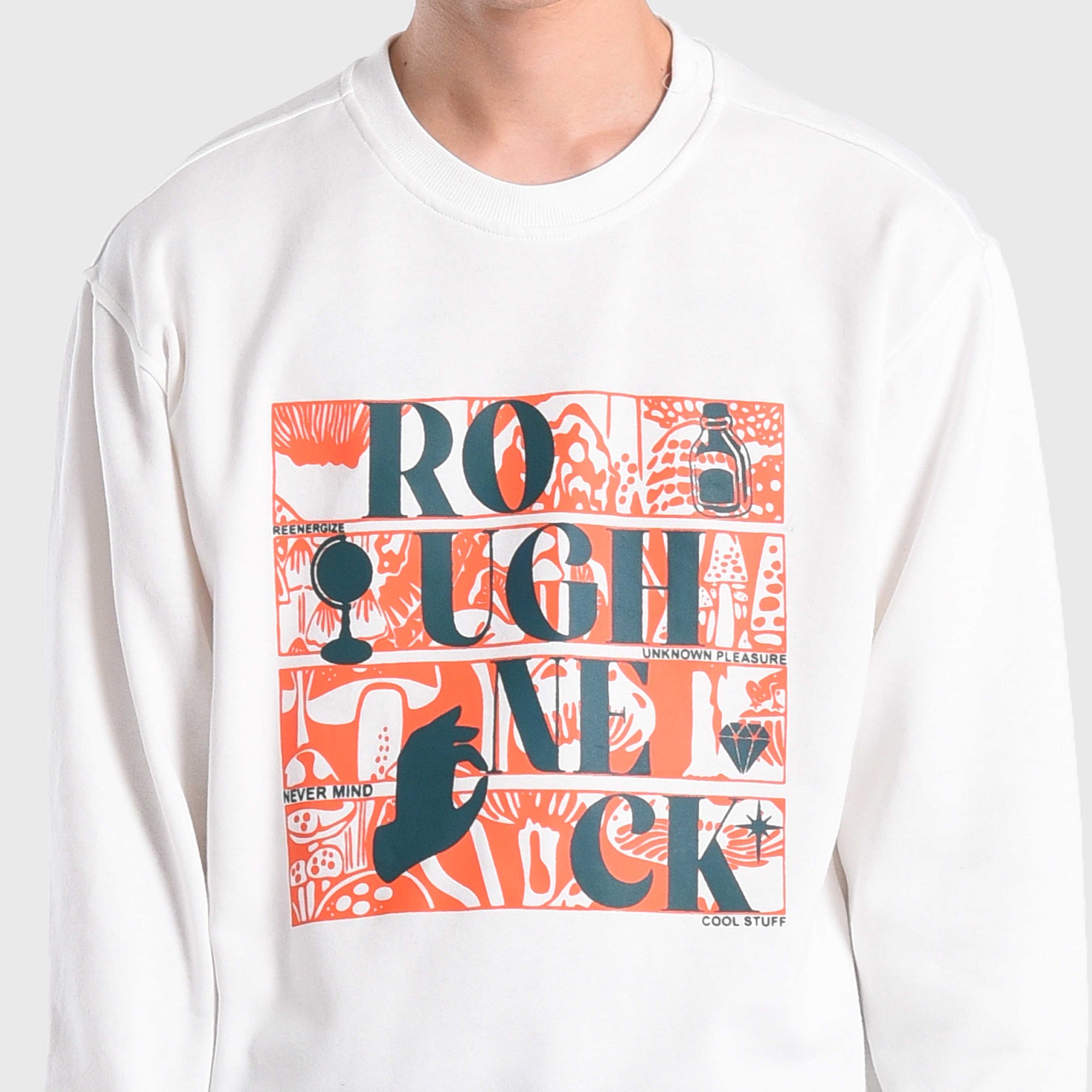 Roughneck SS547 White Reenergize Crewneck