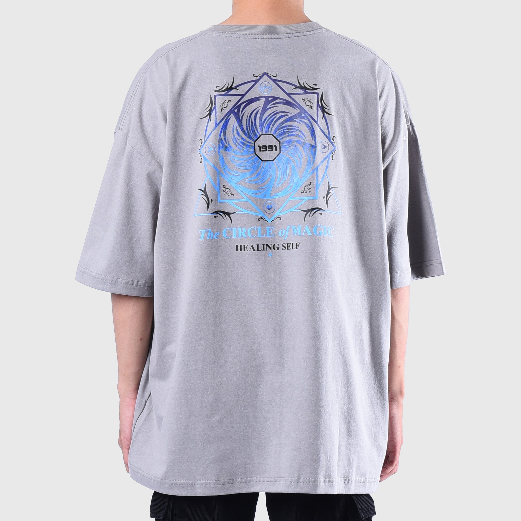 Roughneck OT123 Circle Of Magic Oversize Grey Tshirt