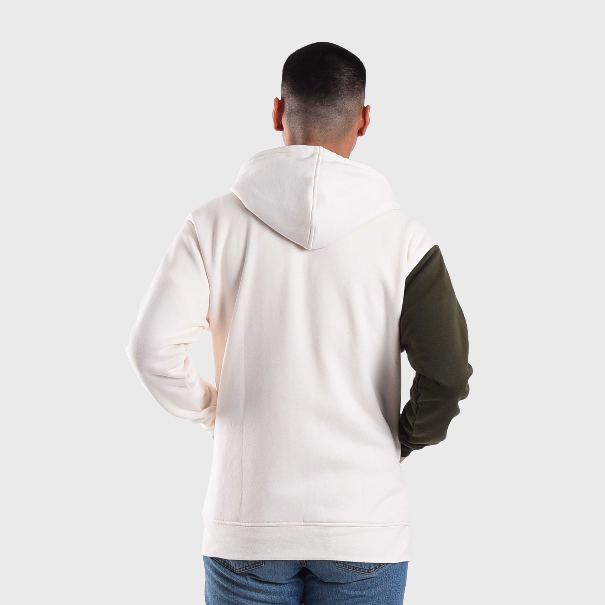 Roughneck HZ039 White Mini Sig Pipping Zipper Hoodie