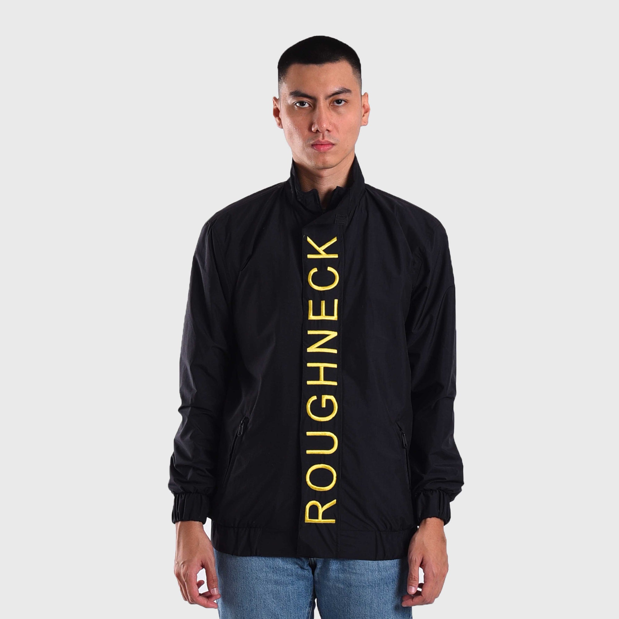 Roughneck B576 Black Ligne Droite Windbreaker Jacket