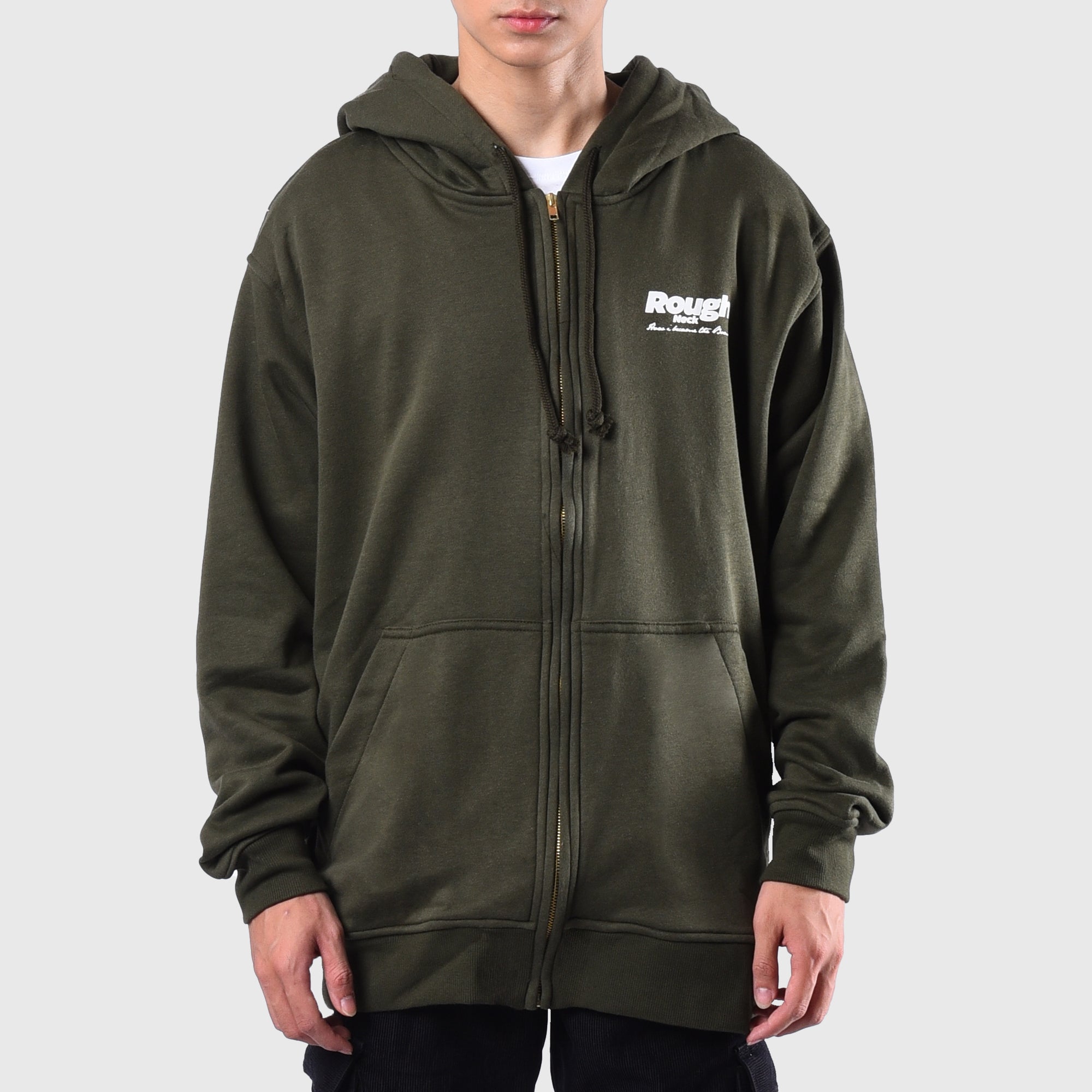 Roughneck HZ049 Army Became The Bomb Zipper Hoodie