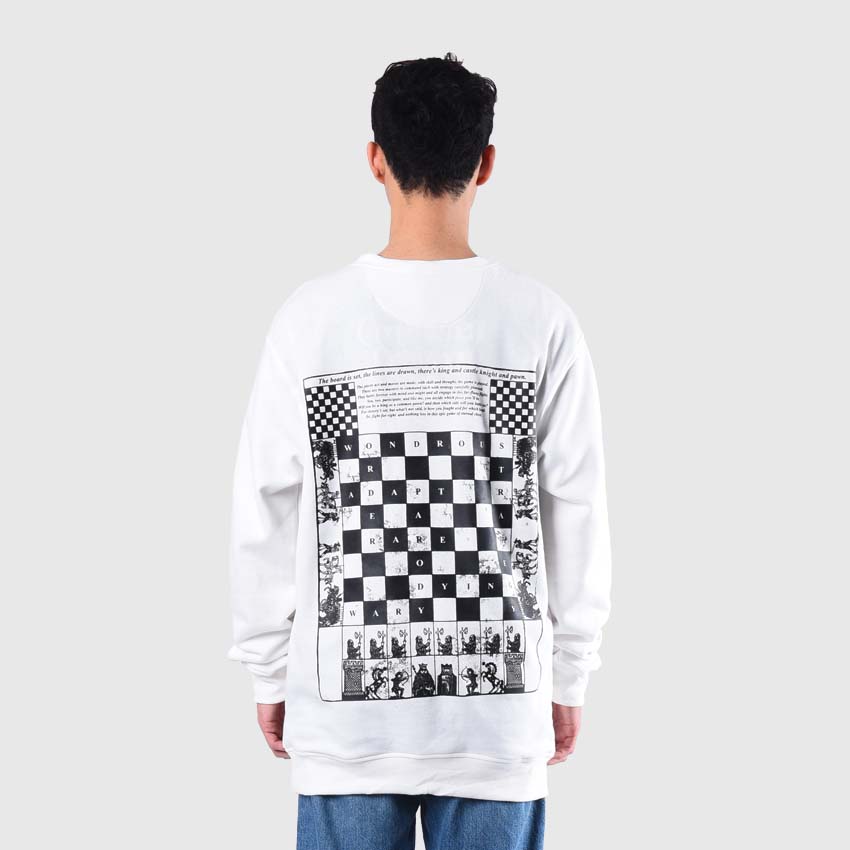 Roughneck SS558 Off White The Art Of War Crewneck