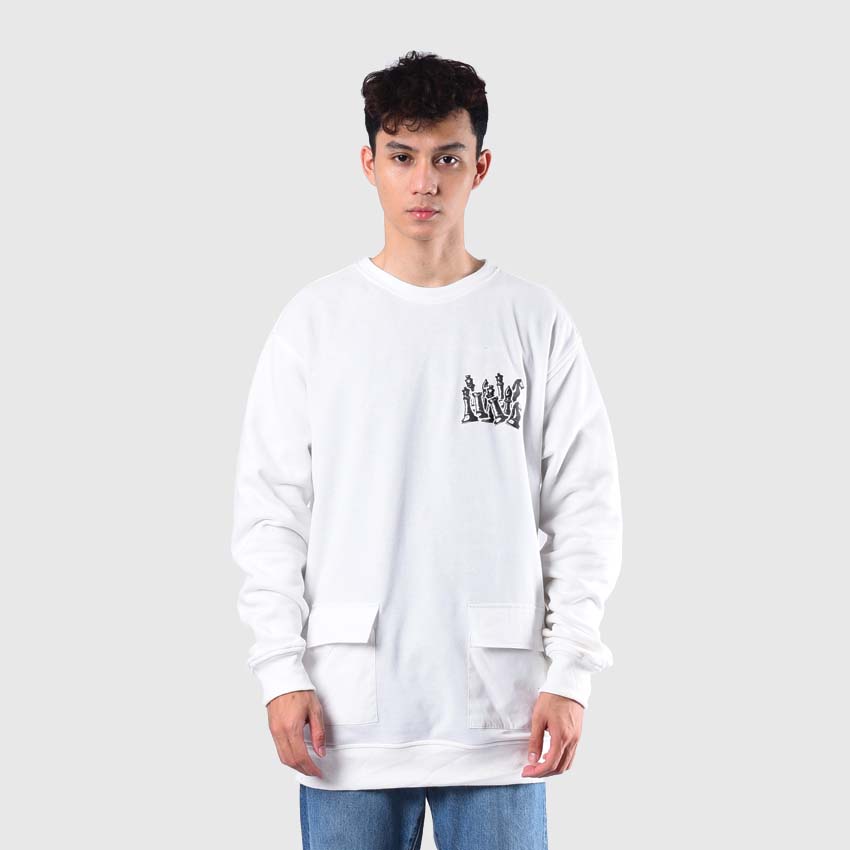 Roughneck SS558 Off White The Art Of War Crewneck