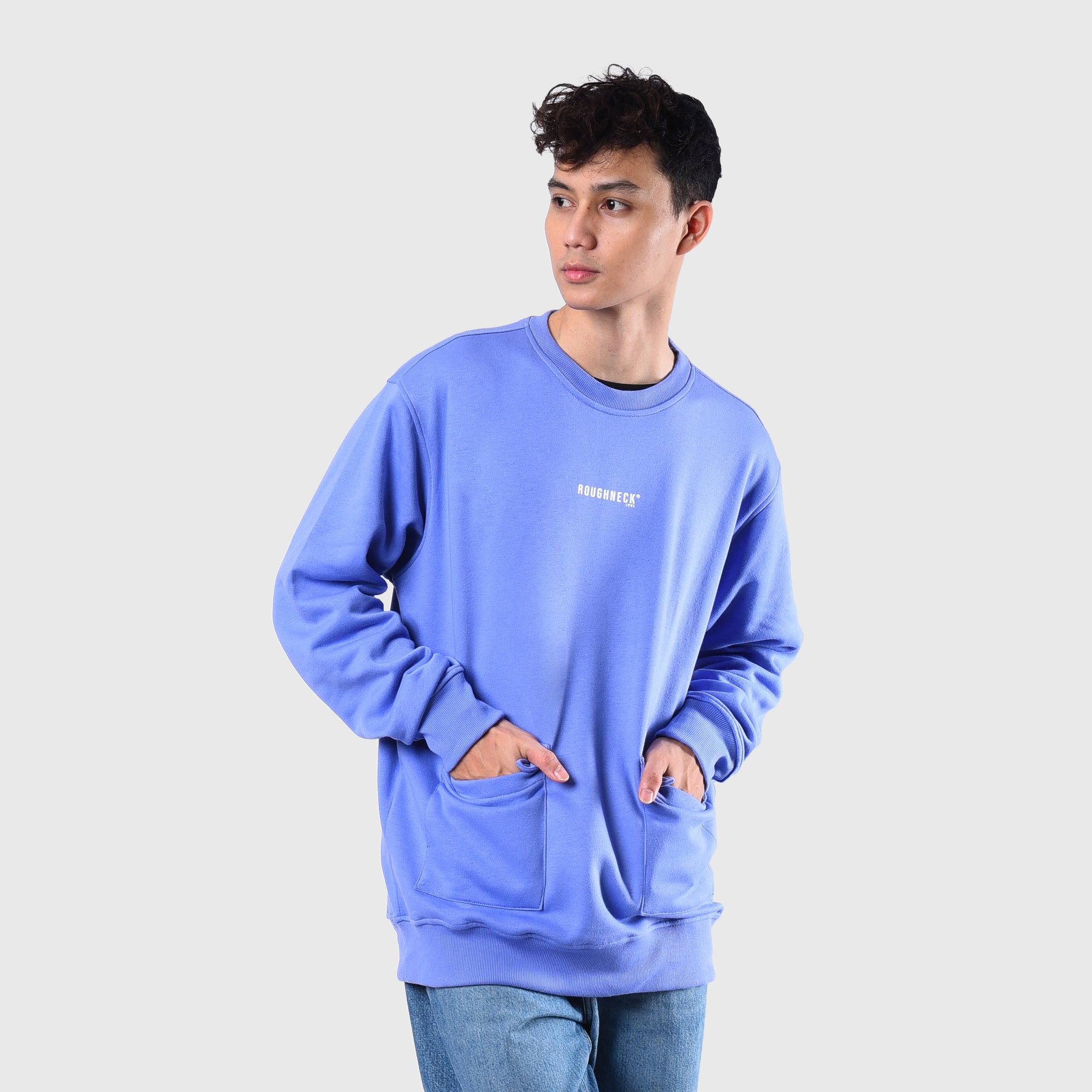 Roughneck SS487 Light Blue Jeff Gun Crewneck