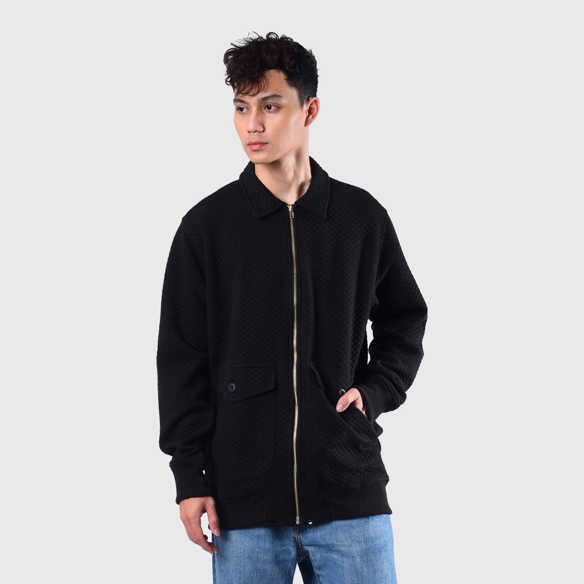 Roughneck BO008 Black Swilla Coray Waffle Jacket