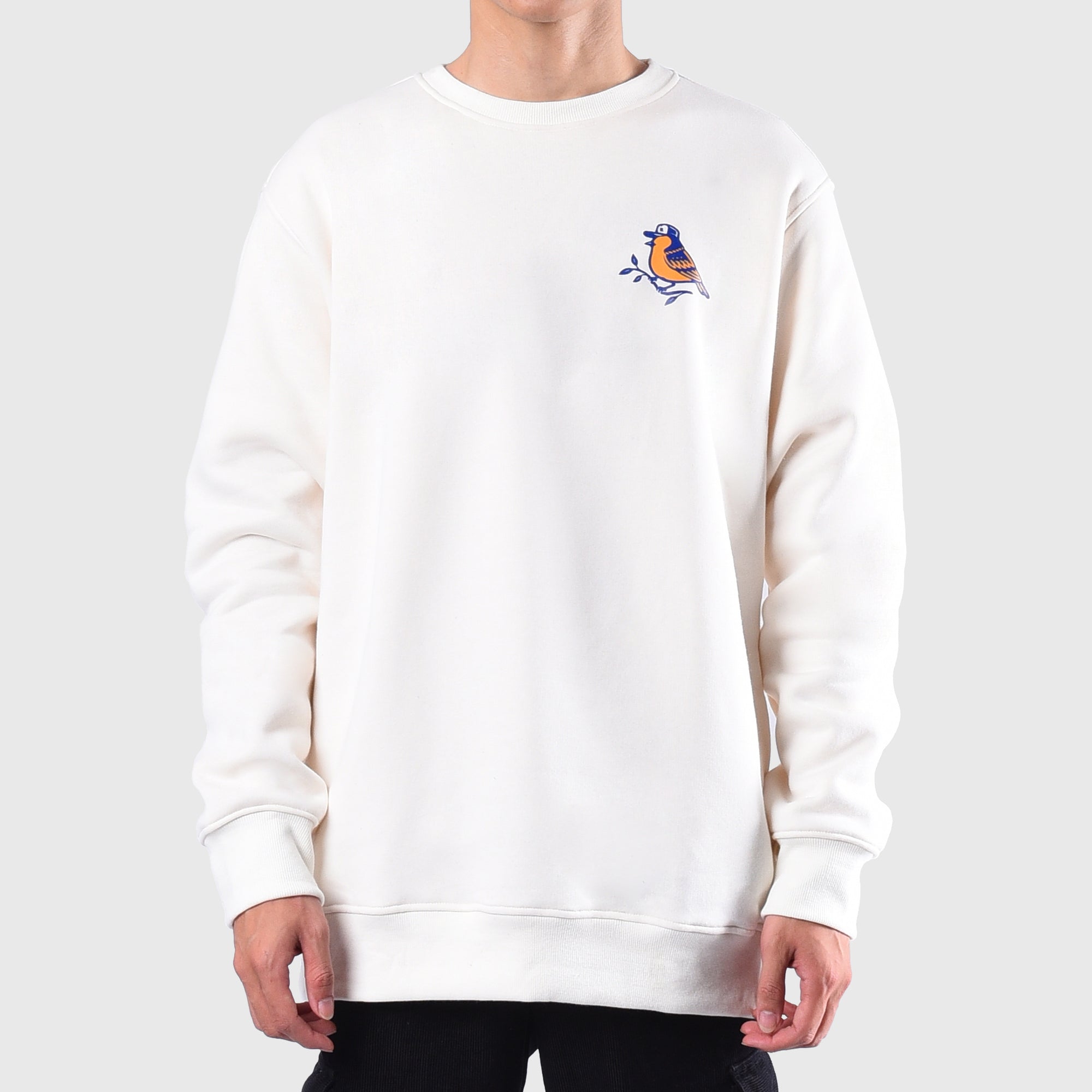 Roughneck SS538 White Puzzle Crewneck