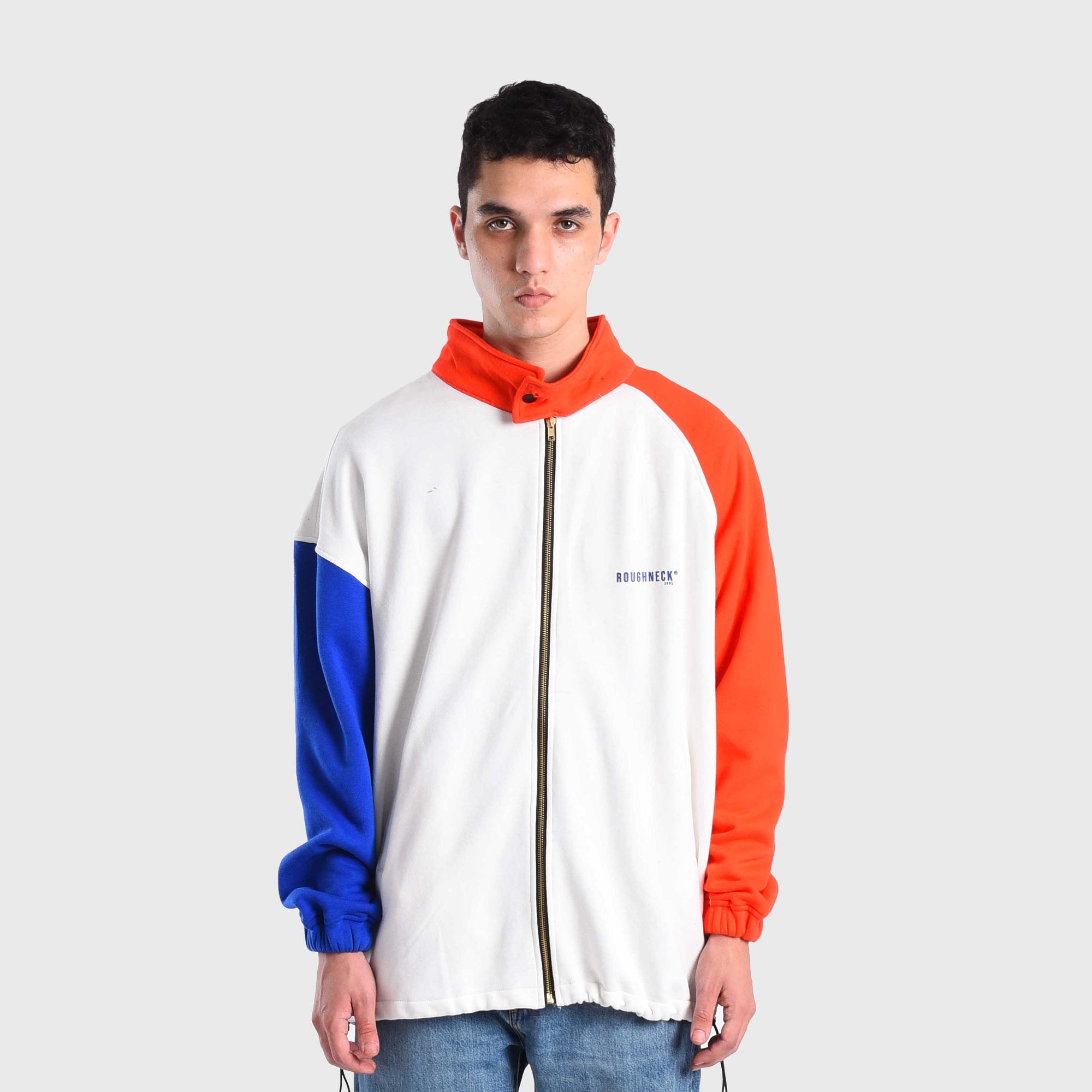 Roughneck SS548 Off White Prime Zipper Crewneck