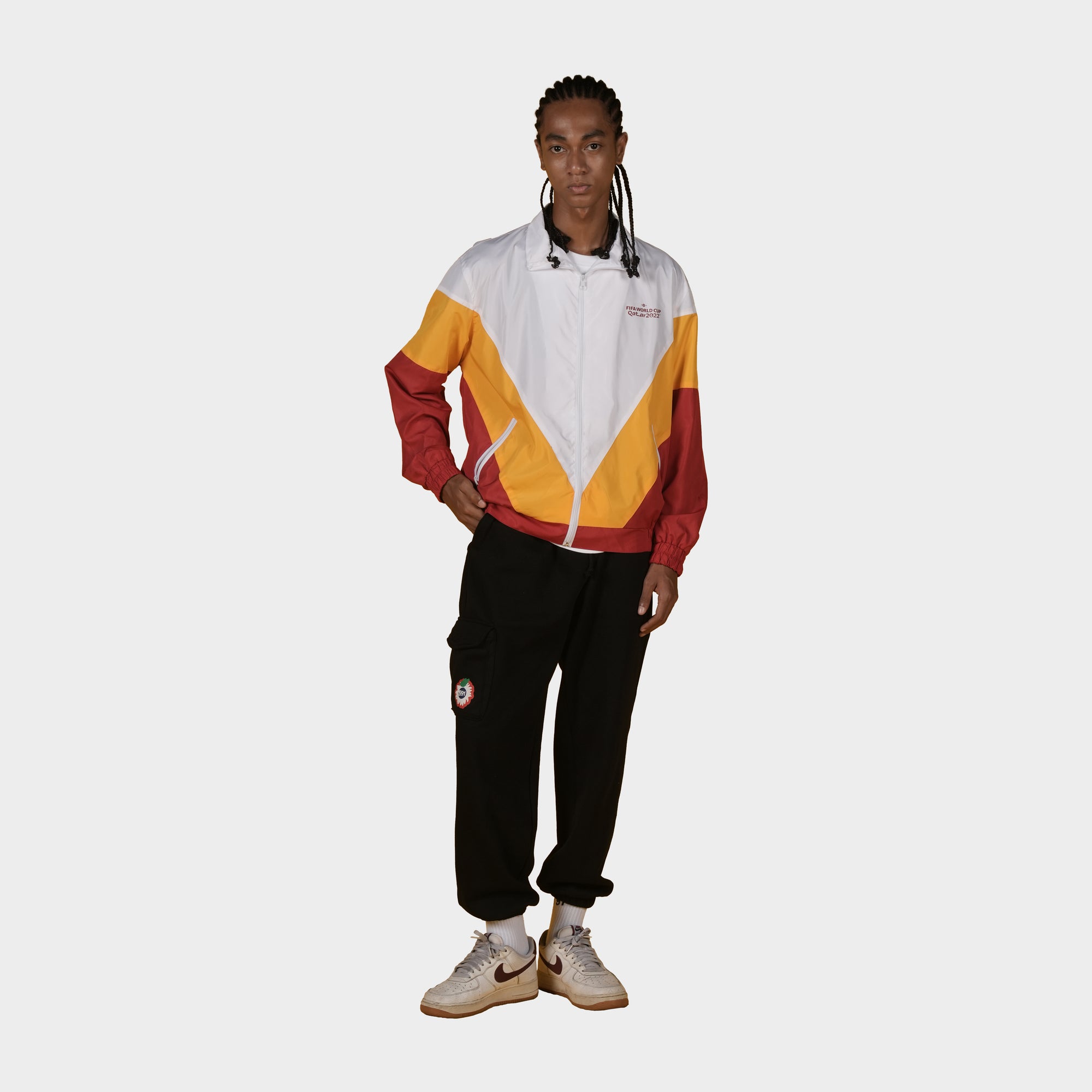 Roughneck FXB001 White Compete Track Jacket