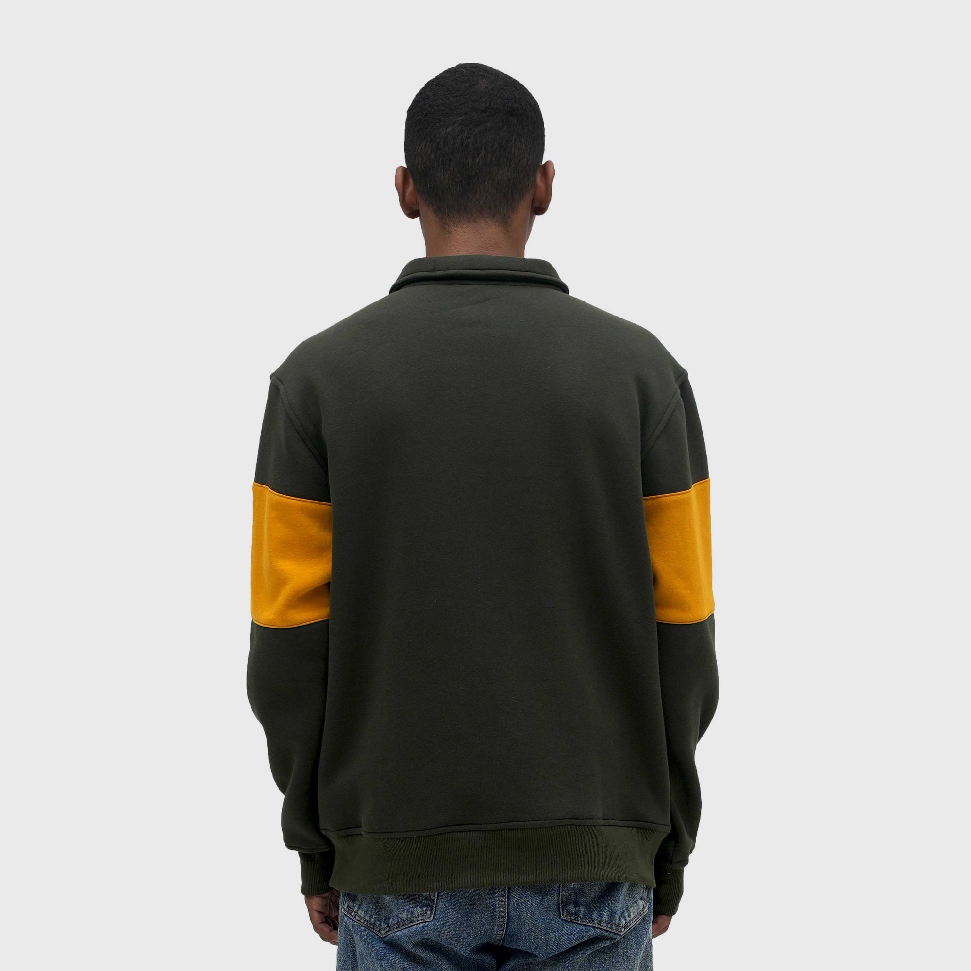 Roughneck SS562 Army Green Rookie Halfzip Crewneck