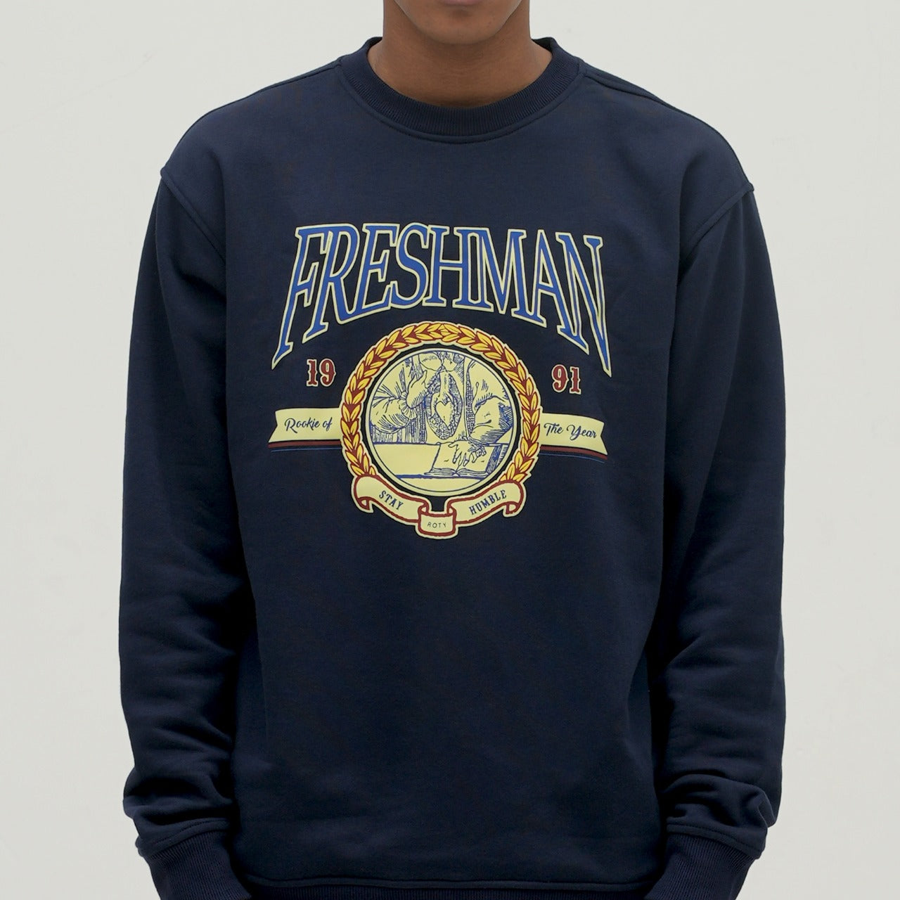 Roughneck SS566 Navy Freshman Crewneck