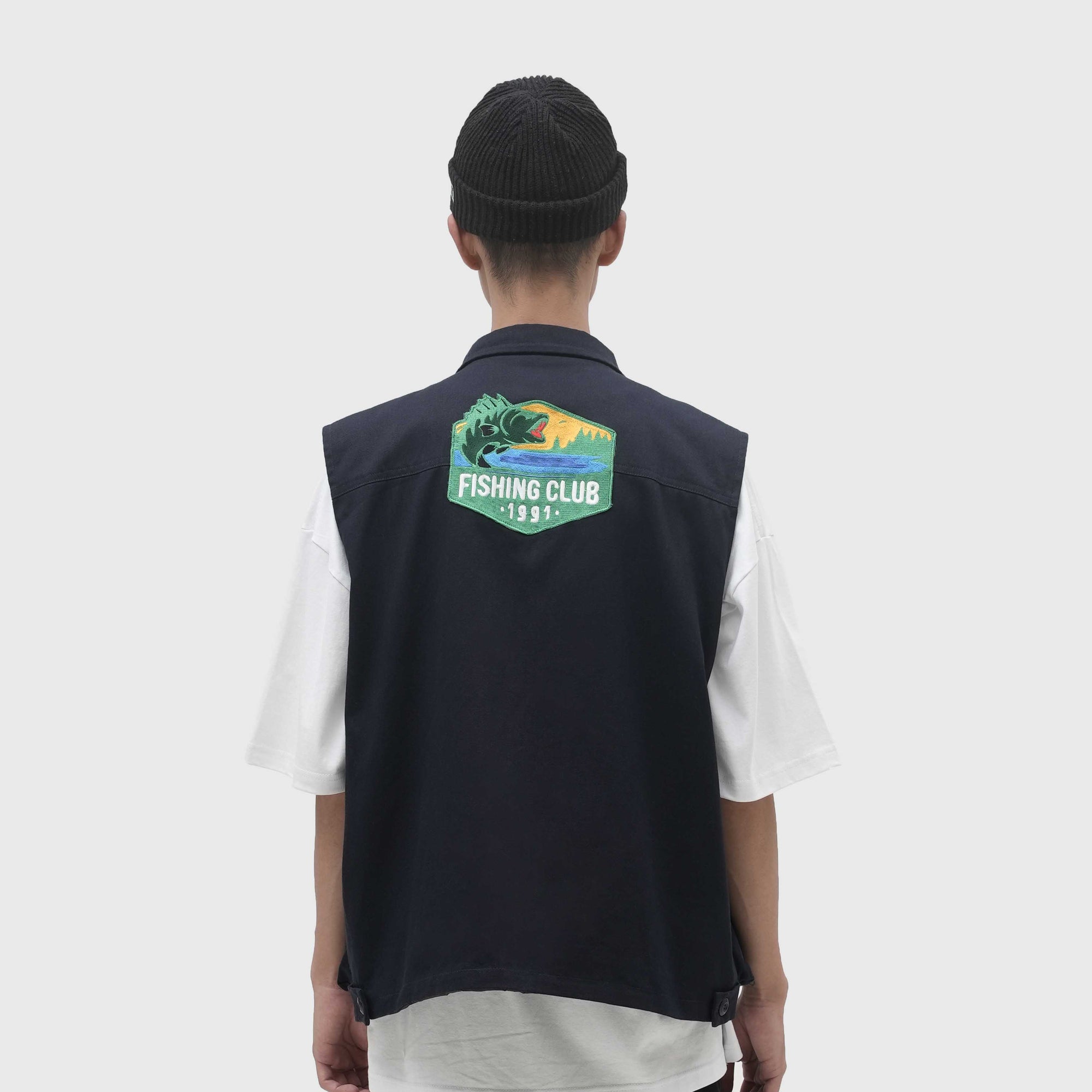 Roughneck V008 Navy Fishing Club Vest Jacket