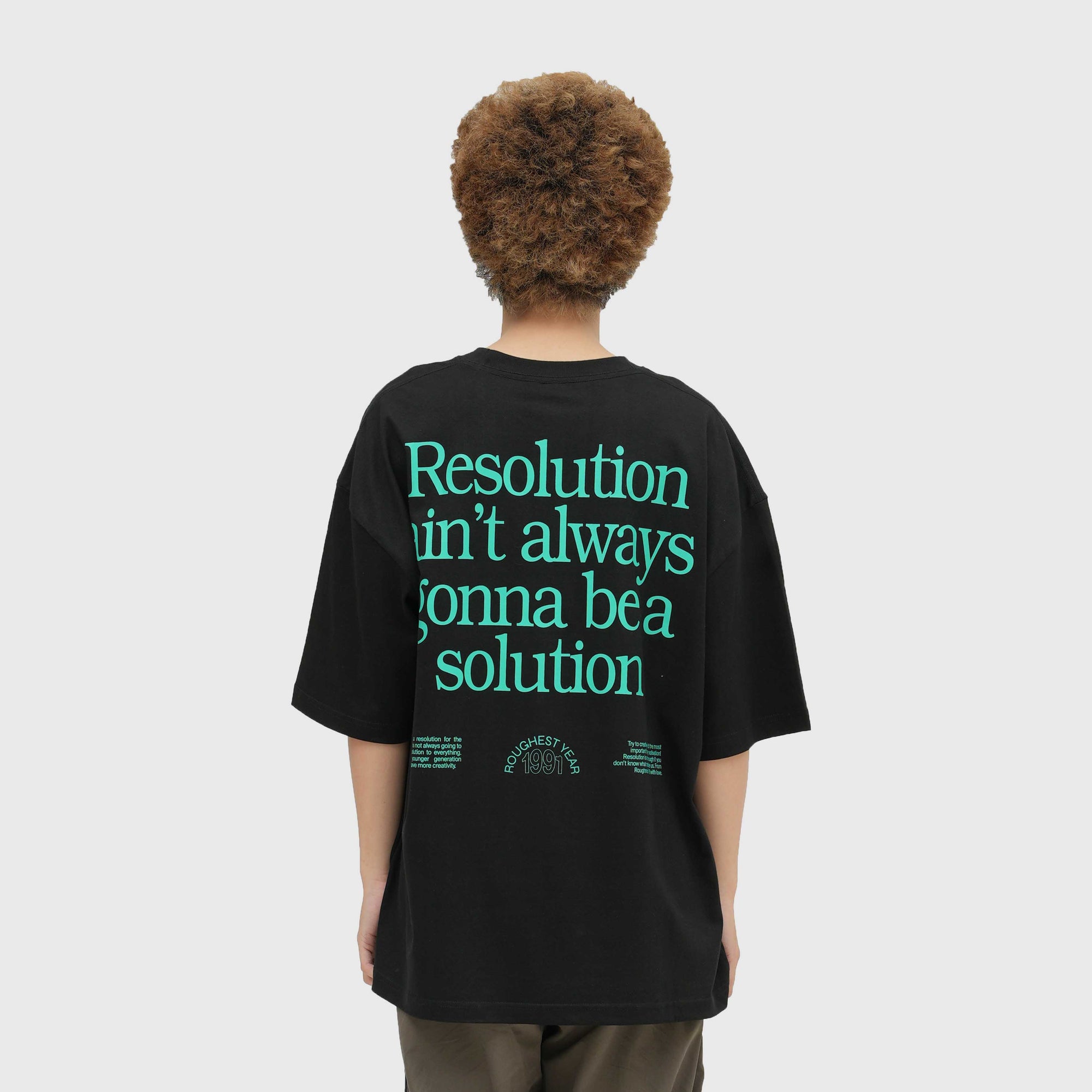 Roughneck OT113 Black Resolution Oversize Tshirt