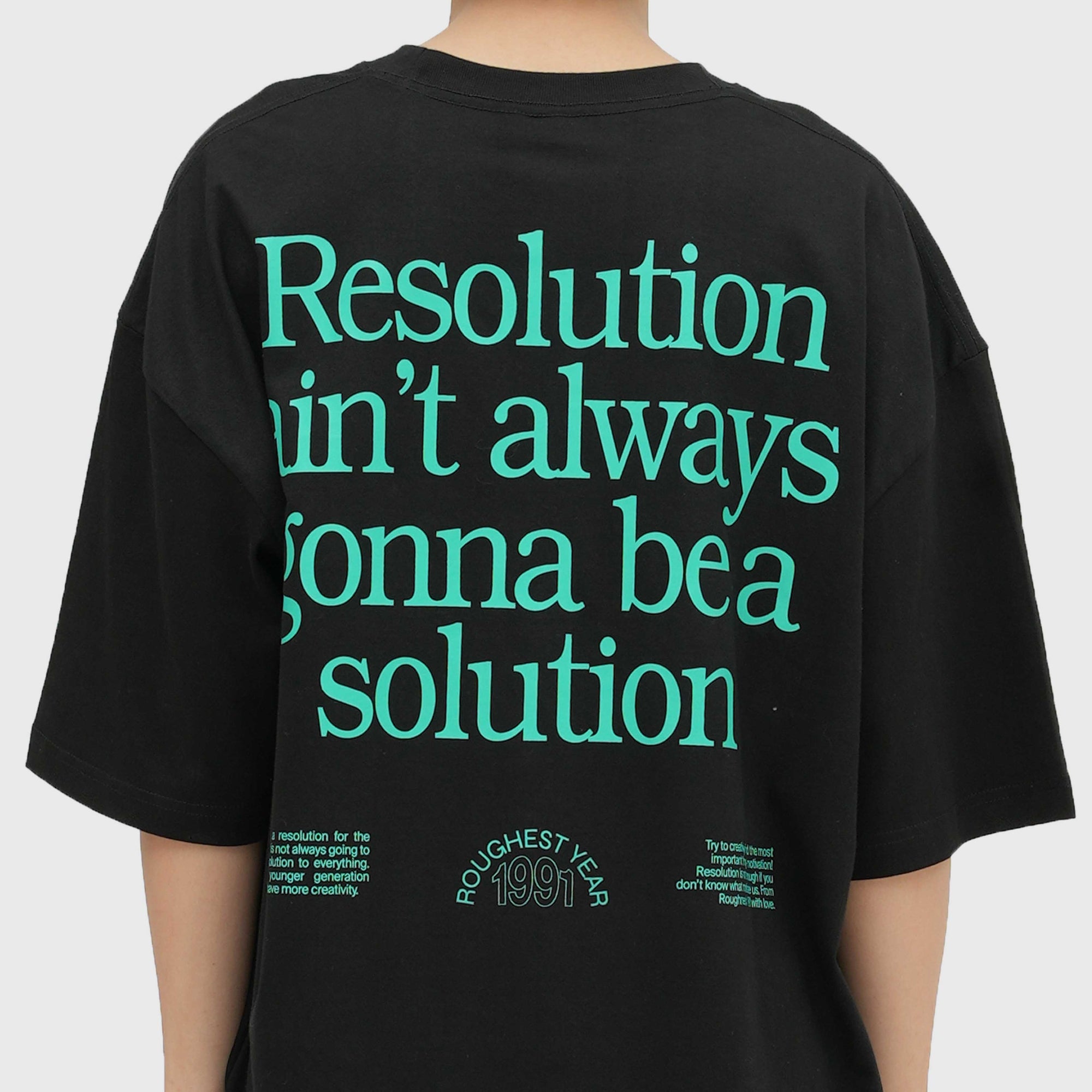 Roughneck OT113 Black Resolution Oversize Tshirt