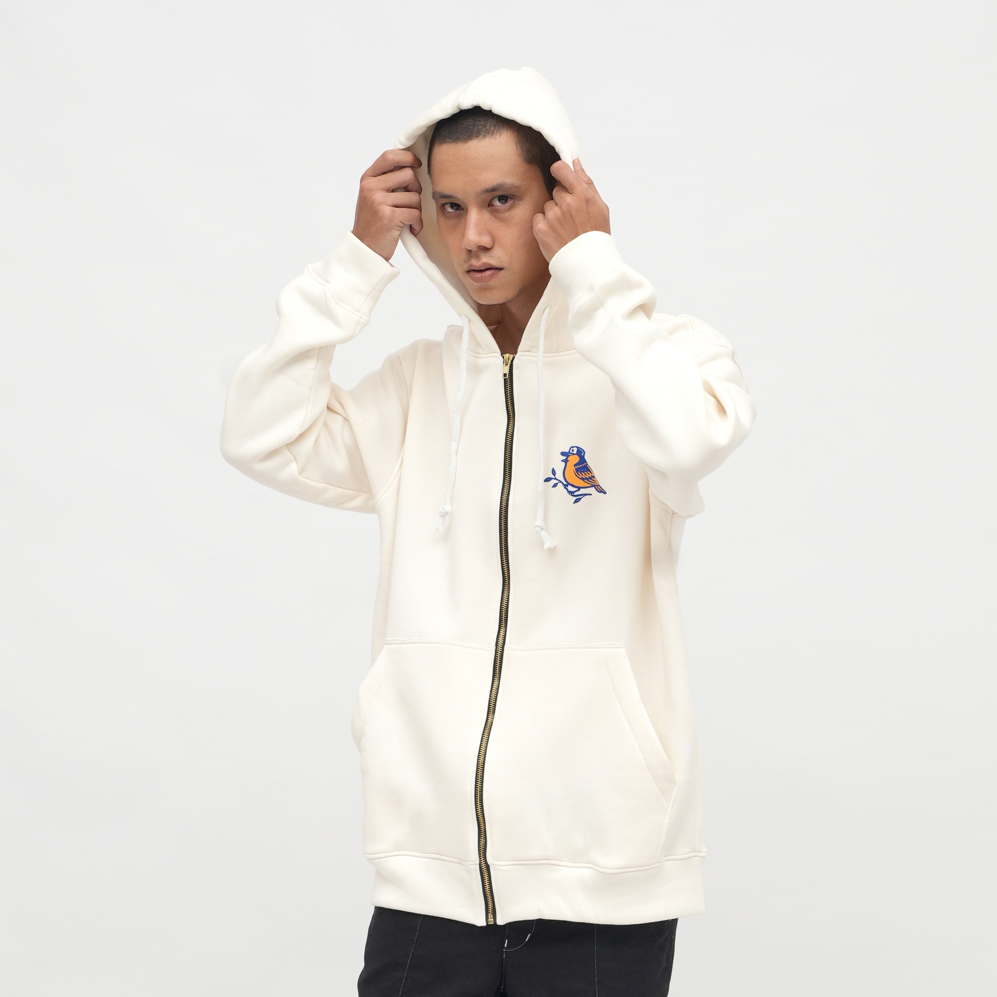 Roughneck HZ067 White Puzzle Hoodie