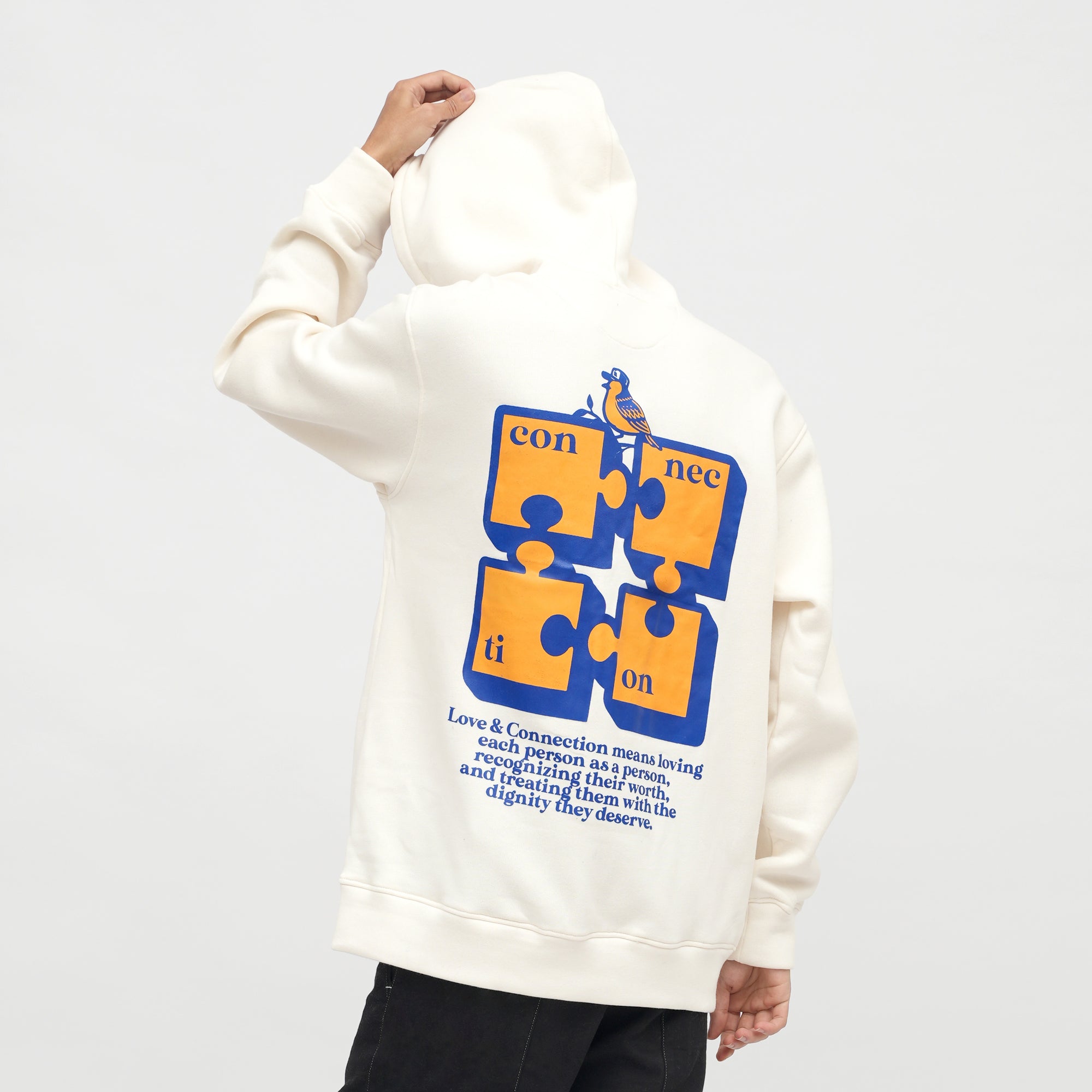 Roughneck HZ067 White Puzzle Hoodie