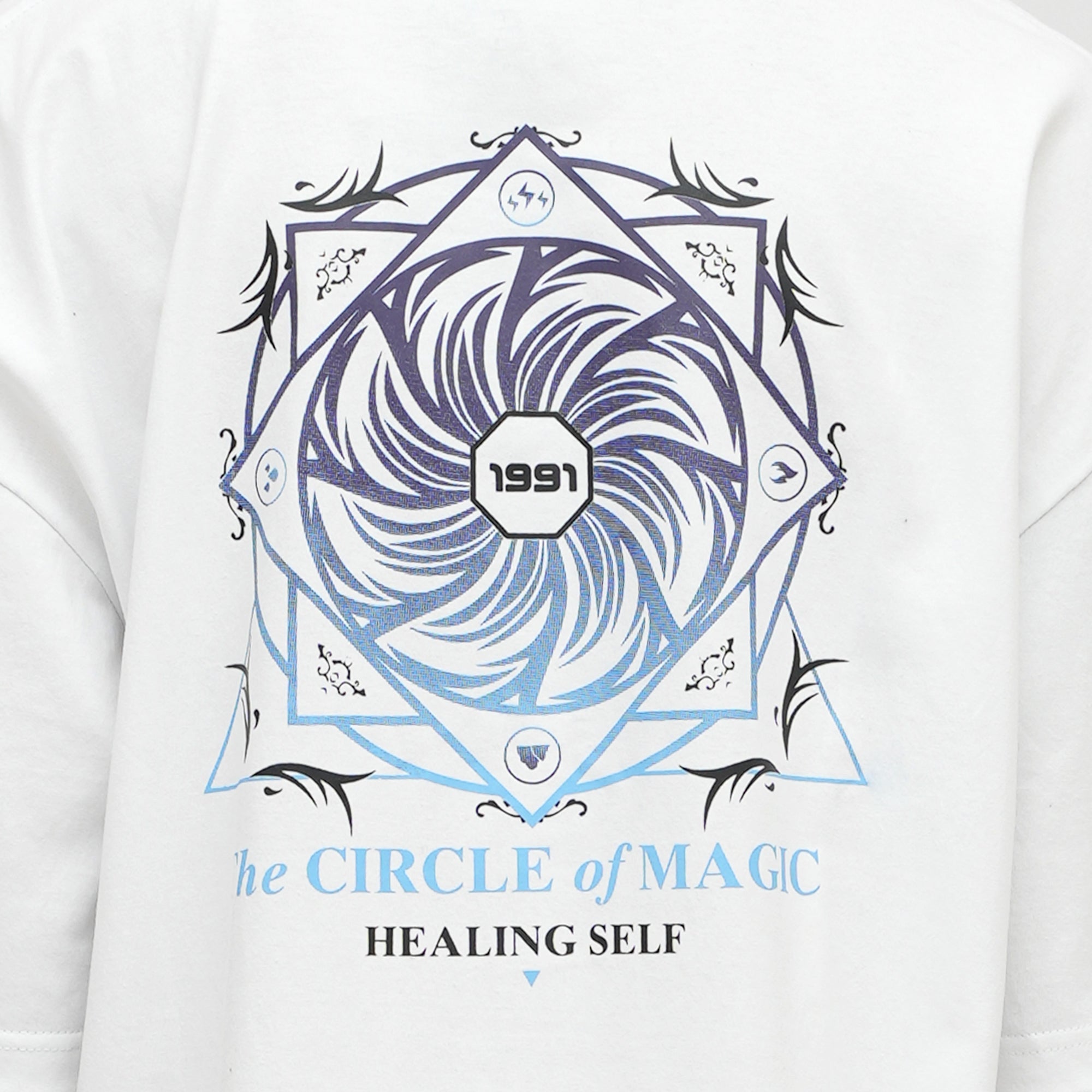 Roughneck OT125 Circle Of Magic Oversize White Tshirt