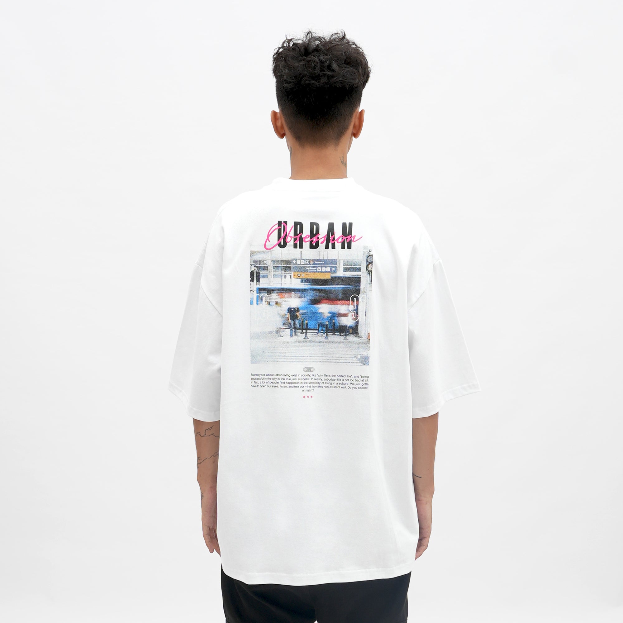 Roughneck OT154 White Urban Obsession Oversize Tshirt