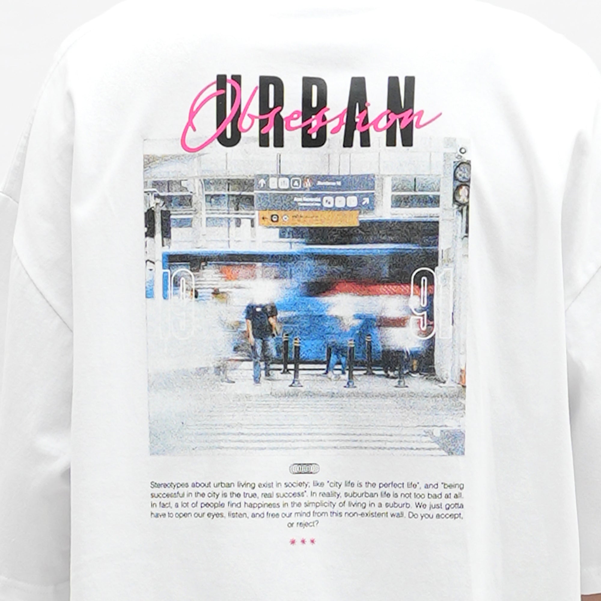 Roughneck OT154 White Urban Obsession Oversize Tshirt