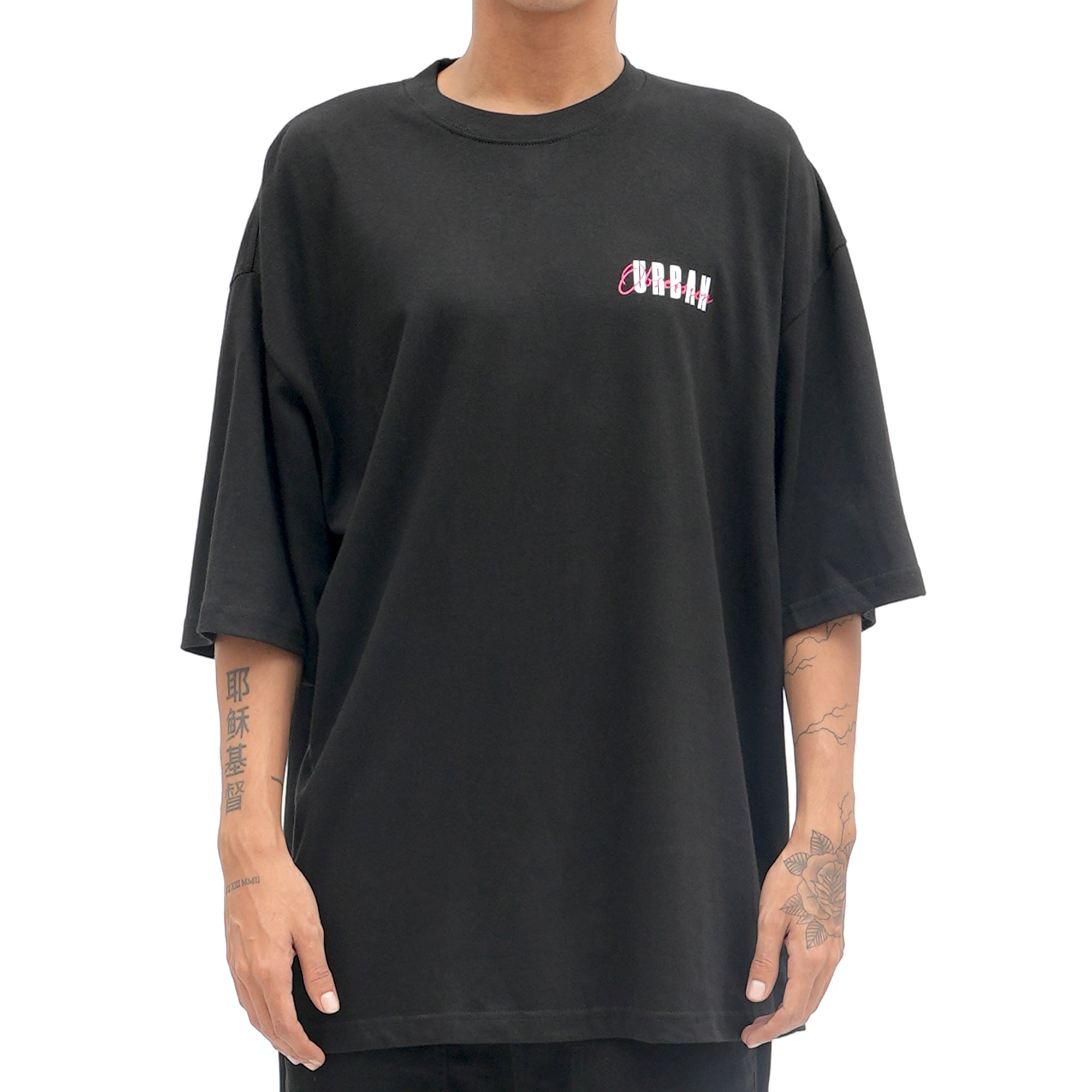 Roughneck OT155 Black Urban Obsession Oversize Tshirt