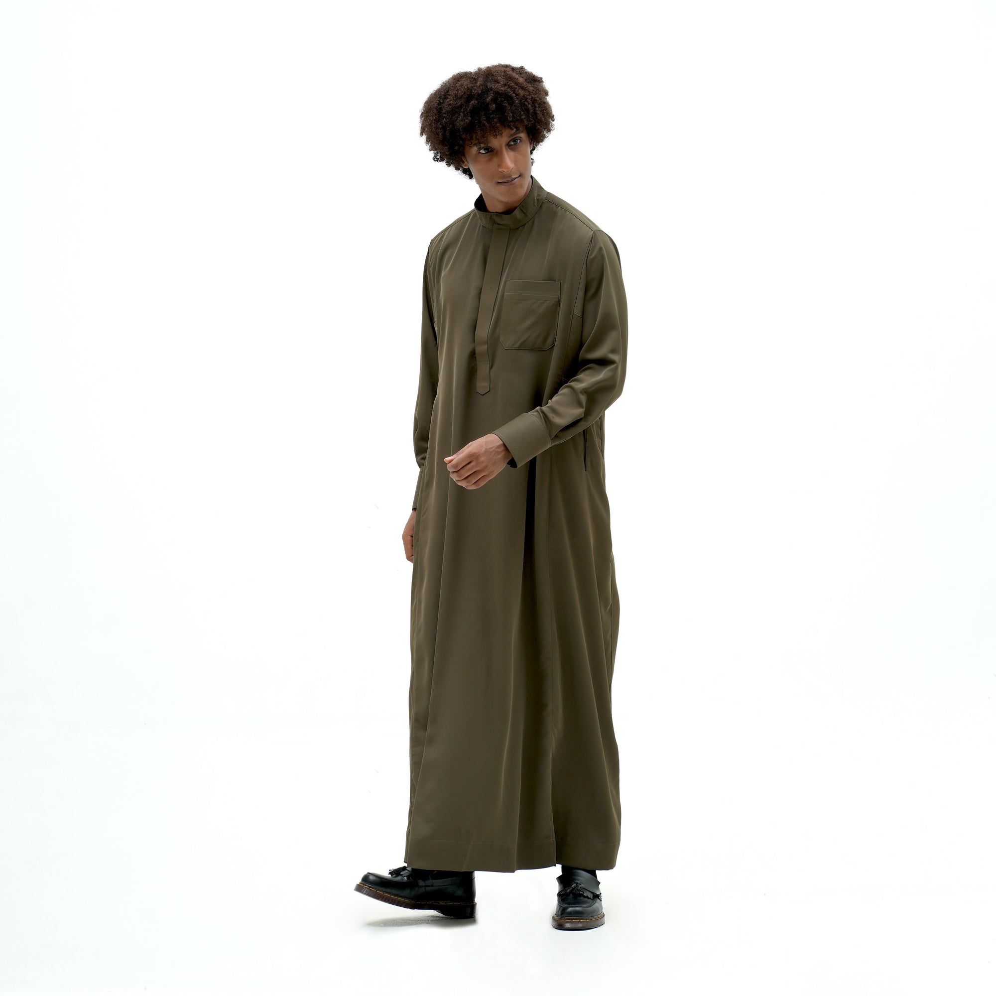 Roughneck GS014 Green Military Al-Thawb Gamis Shirt