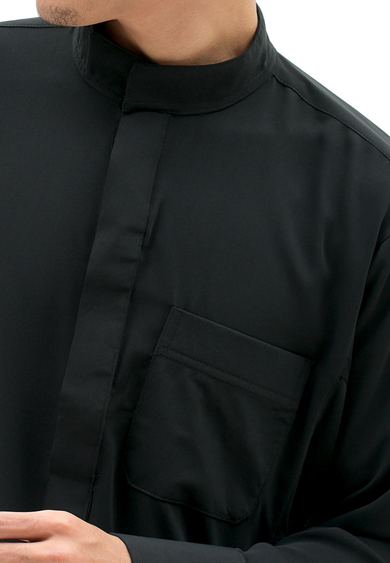 Roughneck GS013 Black Al-Thawb Gamis Shirt