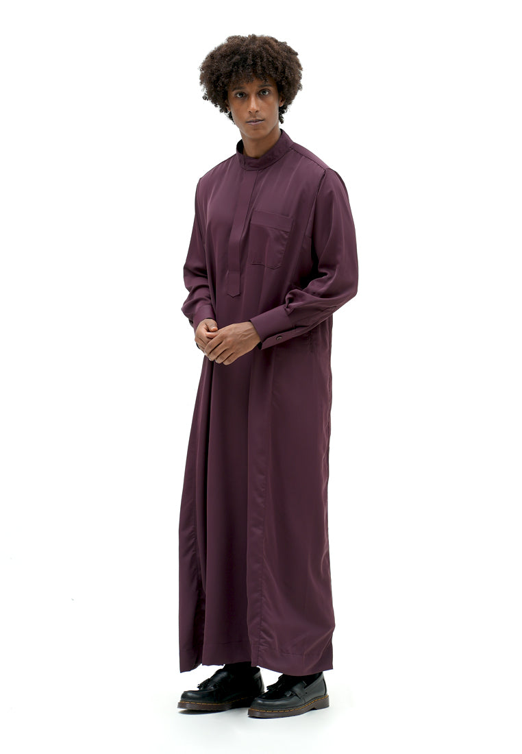 Roughneck GS017 Dark Maroon Al-Thawb Gamis Shirt