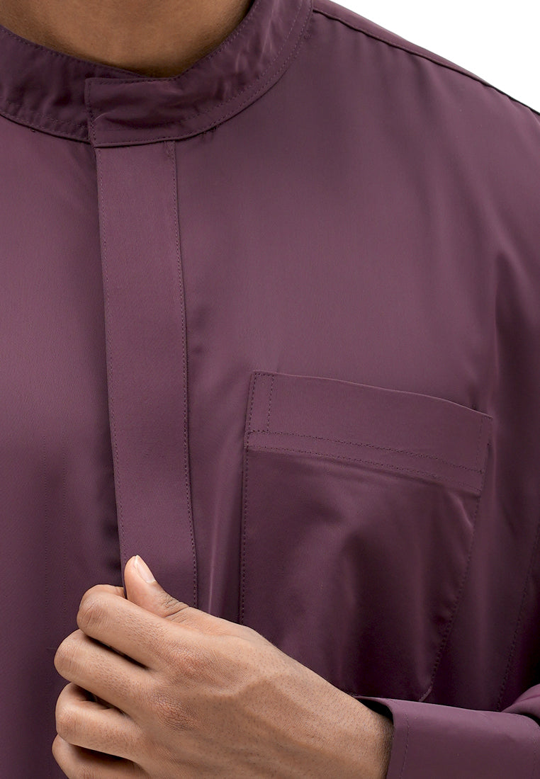 Roughneck GS017 Dark Maroon Al-Thawb Gamis Shirt