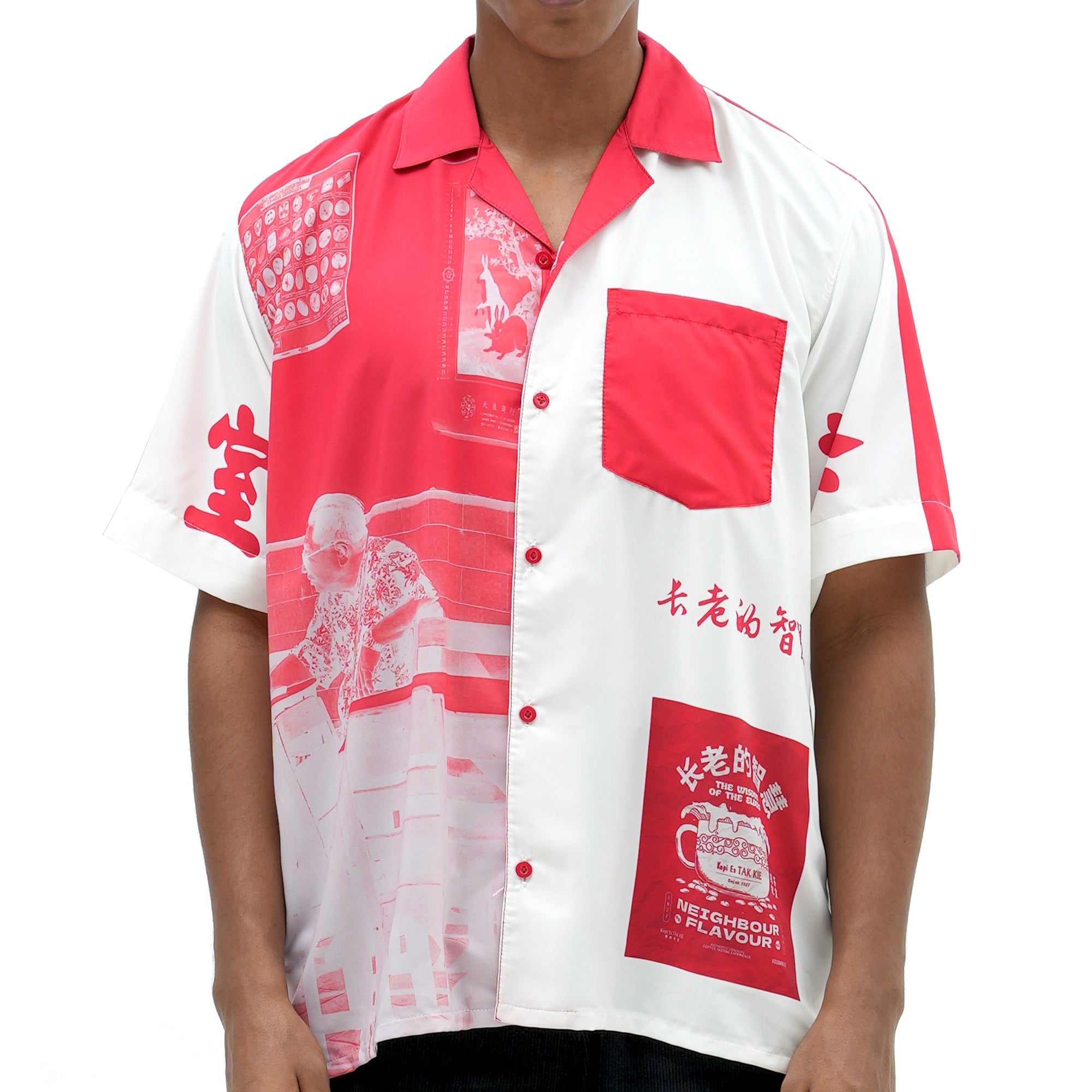 Roughneck RXTKOT004 White Elder Wisdom Hawaiian Shirt