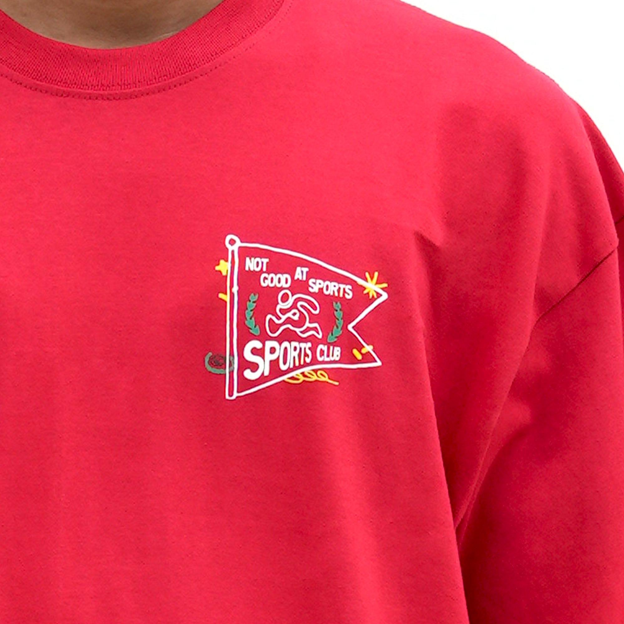 Roughneck OT160 Red Not Good At Sports Oversized Tshirt