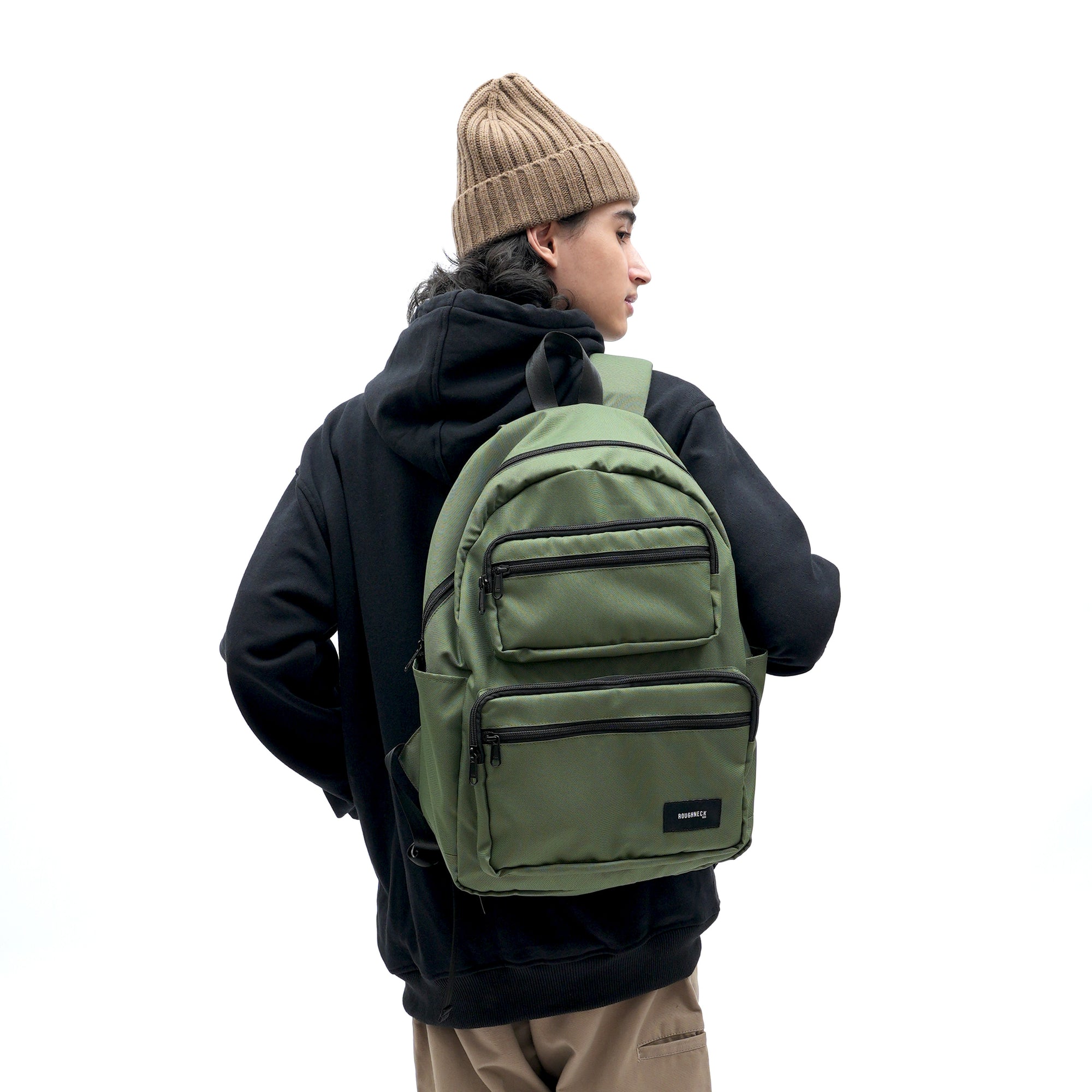 Roughneck BP035 Dark Green Back To School Backpack