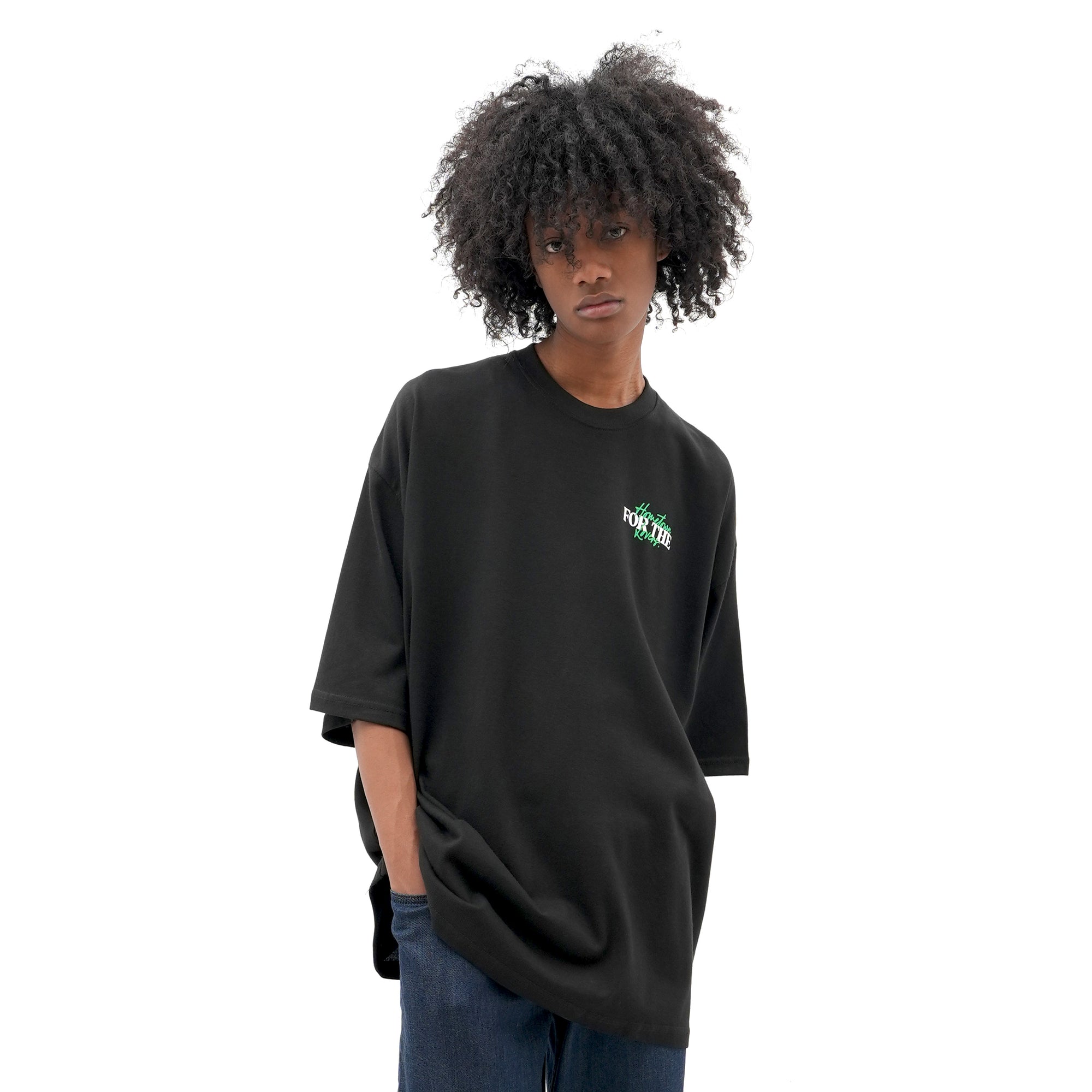 Roughneck OT162 Black HomeTown For The Lovers Oversize Tshirt